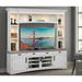 Hajibei Solid Wood Entertainment Center for TVs up to 70" Wood in White | 30 H x 92 W x 18 D in | Wayfair PHH0AME#92-3-COT