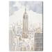 Oliver Gal New York Inkwash Skyscraper City Sketch Modern White - Picture Frame Graphic Art Canvas in Black | 45 H x 30 W in | Wayfair