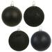 Northlight Seasonal Ball Ornament Plastic in Black | 12 H x 12 W x 12 D in | Wayfair N593017DA