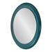 Red Barrel Studio® kids Laranya Round Wall Mirror 22X22 Teal, Black Metal in Blue/Black | 22 H x 22 W x 1.65 D in | Wayfair