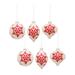 The Holiday Aisle® 6 Piece Snowflake Glass Ball Ornament Set Glass in White | 6 H x 3.75 W x 3.75 D in | Wayfair E55407D1814B452AA62AB5C8185CB61E