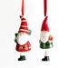 The Holiday Aisle® 6 Piece Santa Hanging Figurine Ornament Set Ceramic/Porcelain in Red | 6.5 H x 2 W x 3.75 D in | Wayfair