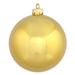 Freeport Park® Holiday Décor Ball Ornament Plastic in Yellow | 2.4 H x 2.4 W x 2.4 D in | Wayfair D0B66D50E34545179F78317D43F80448