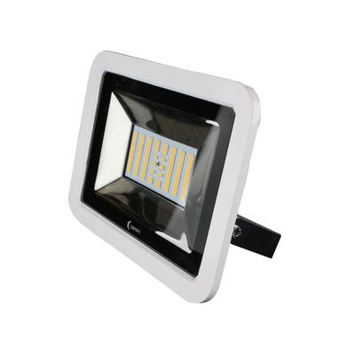 Lunasea Lighting 35W Slimline LED Floodlight 12/24V Cool White 4800 Lumens 3' Cord - White Housing LLB-36MN-81-00
