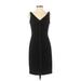 Carmen Marc Valvo Collection Casual Dress - Sheath: Black Dresses - Women's Size 2