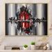 17 Stories Fantasy Red City Skyline - Floater Frame Print on Canvas Metal in Black/Gray/Red | 30 H x 40 W x 1.5 D in | Wayfair