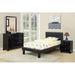 Lark Manor™ Thibodeaux Twin Sleigh Bed Wood in Black | 35 H x 56 W x 76 D in | Wayfair ACA8E46E329B4747A9C63CBA3EF52974