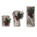 The Holiday Aisle® 3 Piece Birch Tealight Holder Set Resin | 7.75 H x 4.5 W x 3.25 D in | Wayfair B26E8BEA77DD468191858BAEE3F7226E