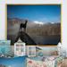 Millwood Pines Statue of Gold Horned Chamois - Floater Frame Print on Canvas Metal | 30 H x 40 W x 1 D in | Wayfair