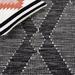 Black/White 72 x 0.24 in Area Rug - Union Rustic Arbe Geometric Handmade Kilim Polyester Area Rug in Black/Ivory Polyester | Wayfair