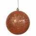 The Holiday Aisle® Holiday Décor Ball Ornament Plastic in Orange | 4.75" H x 4.75" W x 4.75" D | Wayfair 5ACCA2402DC04ED79797A6B546850CFB