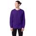 Hanes 5286 Men's 5.2 oz. ComfortSoft Cotton Long-Sleeve T-Shirt in Purple size Large