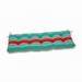 Pillow Perfect Outdoor Aruba Stripe Turq/Coral Blown Bench Cushion