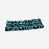 Pillow Perfect Outdoor Hanalei Lagoon Blown Bench Cushion