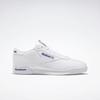 Sneaker REEBOK CLASSIC "EX-O-FIT CLEAN LOGO INT", Gr. 42,5, blau (int, weiß, royal, blau), Leder, sportlich, Schuhe Herrenschuh Sneaker