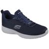 Slip-On Sneaker SKECHERS "DYNAMIGHT", Herren, Gr. 48,5, blau (navy), Textil, sportlich, Schuhe, Sneaker, Sommerschuh, Freizeitschuh mit Gummizug zum Schlupfen