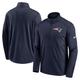 New England Patriots Nike Logo Pacer Half Zip - Mens