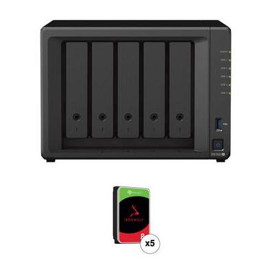 Synology 40TB DiskStation DS1522+ 5-Bay NAS Enclosure Kit with Seagate IronWolf NAS DS1522+