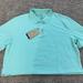 Nike Tops | Nike Nsw Cropped Dri-Fit 2.0 Pullover Polo Light Dew Blue Shirt Nwt | Color: Blue | Size: Various