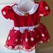 Disney Dresses | Adorable Red & White Polka Dot Minnie Mouse Disney Dress | Color: Red/White | Size: 6-12 Months