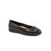 Women's Dellis Flat by Trotters in Black Croco (Size 12 M)