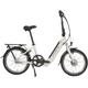 E-Bike SAXONETTE "Compact Comfort Plus" E-Bikes Gr. 33 cm, 20 Zoll (50,80 cm), weiß (weiß glänzend) E-Bikes