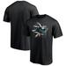 Men's Fanatics Branded Black San Jose Sharks Snow Logo T-Shirt