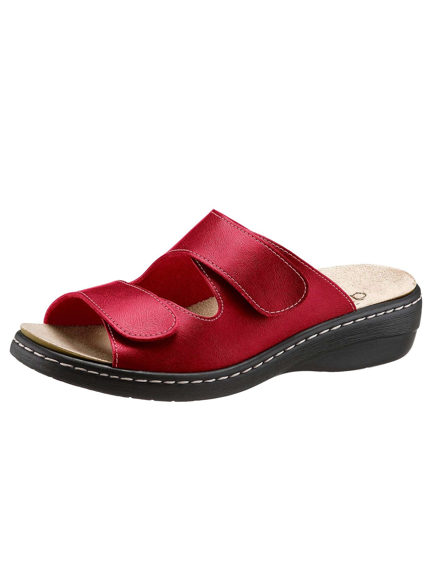 Pantolette CLASSIC, Damen, Gr. 38, rot, Lederimitat, Schuhe Pantolette