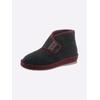Hausstiefel SCHAWOS, Damen, Gr. 37, ungefüttert, grau (anthrazit), Textil, Schuhe Hausschuh Hüttenschuh