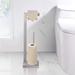 QIANXI Bathroom Free Standing Toilet Paper Holder w/ Reserve Function Metal in Gray | 22.4 H x 6.29 W x 5.3 D in | Wayfair wwy-L2701