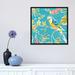 East Urban Home 'Tropical Oasis IV' By Daphne Brissonnet Graphic Art Print on Wrapped Canvas in Blue/Green/White | 18 H x 18 W x 1.5 D in | Wayfair