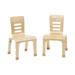 ECR4Kids Bentwood Chair, Stackable Seats, Natural Wood Color Wood in Brown | 23 H x 13.6 W x 14.2 D in | Wayfair ELR-22206-NT