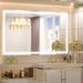 Orren Ellis Adorna Frameless LED Lighted Bathroom/Vanity Mirror w/ Brightness Adjustable, Memory Function, Anti-fog in White | 36 H x 1 D in | Wayfair