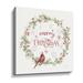 The Holiday Aisle® A Christmas Weekend VI Merry Christmas Gallery Wrapped Canvas Canvas, Wood in Green/Red | 10 H x 10 W x 2 D in | Wayfair