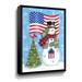 The Holiday Aisle® Patriotic Snowman - Graphic Art on Canvas in White | 48 H x 36 W x 2 D in | Wayfair 0F215C6559A7425A8993ADCF9ED36202