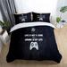 East Urban Home Black 100% Cotton 3 Piece Duvet Cover Set Cotton in Black/White | Twin | Wayfair EB3B4D38CD4F4D4489C2F88F4A947C04