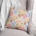 East Urban Home Floral Square Throw Cushion Polyester in Yellow | 18 H x 18 W x 1.5 D in | Wayfair 6516326B6A2A48429FC3F0B8607C392A