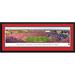 NCAA Oklahoma Football Panoramic Print Paper in Red Blakeway Worldwide Panoramas, Inc | 18 H x 44 W in | Wayfair UOK8D