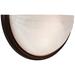 Access Lighting Crest 13" Wide Bronze and Alabaster Glass Wall Sconce