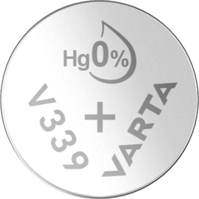 Knopfzelle 339 1.55 v 1 St. 12 mAh Silberoxid silver Coin V339/SR614 NaBli 1 - Varta