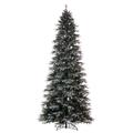 Vickerman 692516 - 5.5' x 36" Artificial Frosted Slim Douglas Fir Unlit Christmas Tree (K224555)