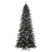 Vickerman 692516 - 5.5' x 36" Artificial Frosted Slim Douglas Fir Unlit Christmas Tree (K224555)