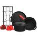 12 Piece Round PreSeasoned Cast Iron Cookware Set