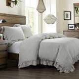 HiEnd Accents Lily Washed Linen Duvet Cover, 1PC