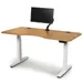 Copeland Furniture Invigo Ergonomic Sit-Stand Desk with Monitor Arm - 3048-RRC-EE-76-W-G-M-P-N-N-N