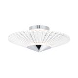 Origami 12" Wide Polished Chrome Crystal LED Ceiling Light