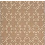 Sevine Indoor/Outdoor Rug - Beige, 5'3" Round - Frontgate