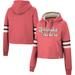 Women's Colosseum Scarlet Nebraska Huskers Retro Cropped Pullover Hoodie