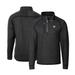 Men's Cutter & Buck Heather Charcoal Fanatics Corporate Mainsail Sweater Knit Half-Zip Pullover Jacket