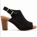 Giani Bernini Shoes | Giani Bernini Jabril Faux Leather Sling Back Heel Sandals | Color: Black/Brown | Size: 8.5